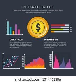 business infographic template icons