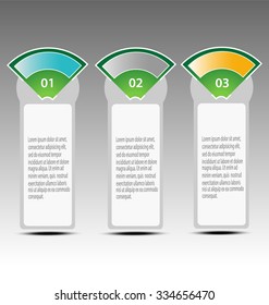 Business infographic template for interactive data communication