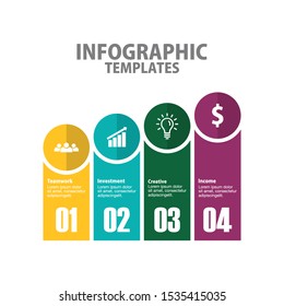 Business Infographic Template. Modern Infographics Timeline Design Template. Vector Illustration