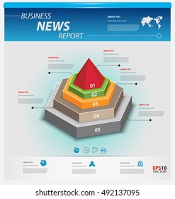 Business Infographic Template Pack For Interactive Data Communication