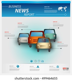 Business infographic template pack for interactive data communication