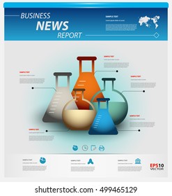 Business infographic template pack for interactive data communication