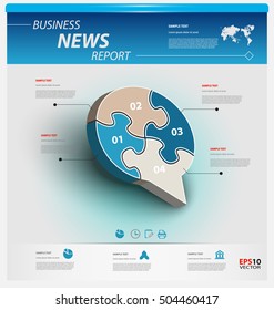 Business infographic template pack for interactive data communication