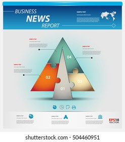 Business infographic template pack for interactive data communication