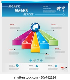 Business infographic template pack for interactive data communication