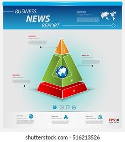 Business infographic template pack for interactive data communication