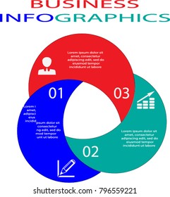 Business infographic template for presentation, graph, brochure, chart, business concept, web-cites, reports.