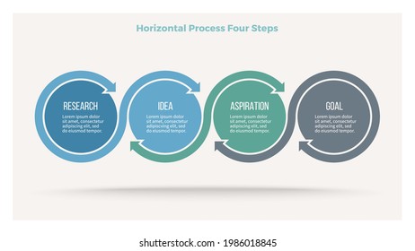 Business infographic template. Process Chart with 4 steps, options. Vector diagram.