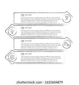 Business Infographic template. Thin line design with numbers 3, 4, 5, 6 options or steps.