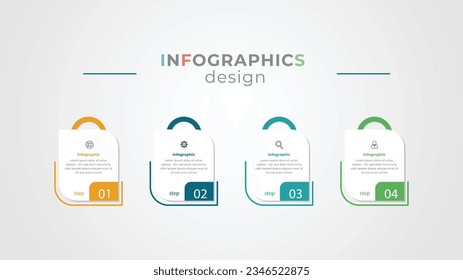 Plantilla de información empresarial. Diseño de línea delgada con números 5 opciones o pasos.
Palabras clave: