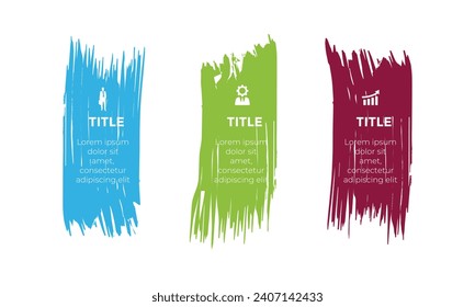 Business infographic template. Thin line design label with icon and 3 options, steps or processes.