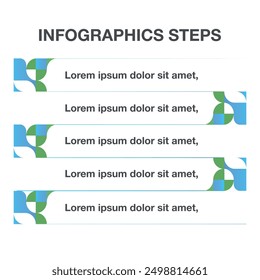 Business Infographic template. Thin line design with numbers 5 options or steps, Creative Steps