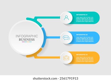 Business infographic template. Timeline concept for presentation, report, infographic and business data visualization.