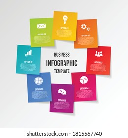 Business infographic template. Timeline. Vector
