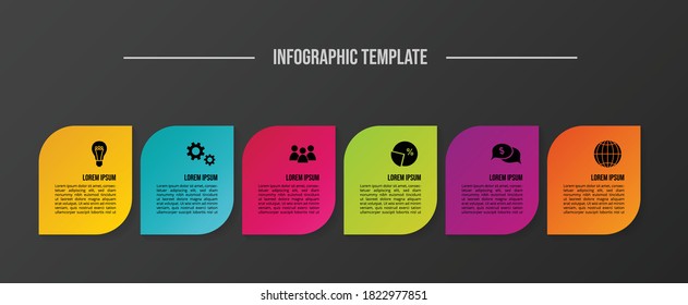 Business infographic template. Timeline. Vector