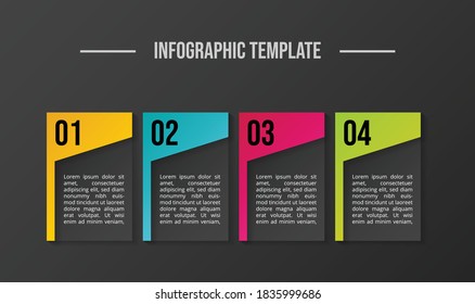 Business infographic template. Timeline. Vector