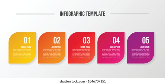 Business infographic template. Timeline. Vector