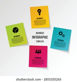 Business infographic template. Timeline. Vector