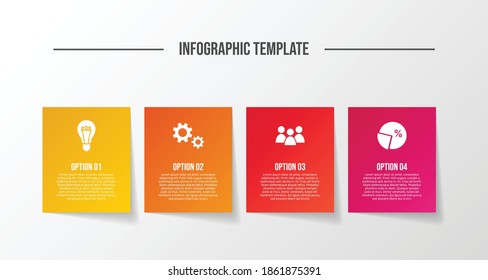 Plantilla de infografía de negocios. Línea de tiempo. Vector