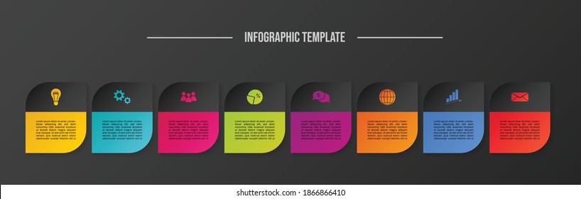 Business infographic template. Timeline. Vector