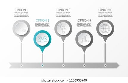 Business infographic template. Vector.
