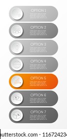 Business infographic template. Vector.