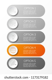 Business infographic template. Vector.