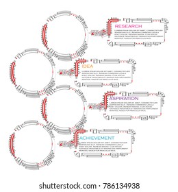 business Infographic template vector chart data illustration vector