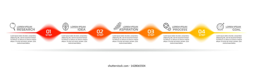 Business Infographic template. Vector design with icons and 4 options or steps.