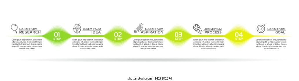 Business Infographic template. Vector design with icons and 4 options or steps.