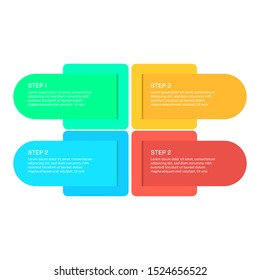 Business infographic template, vector design