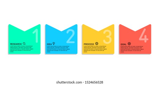 Business infographic template, vector design