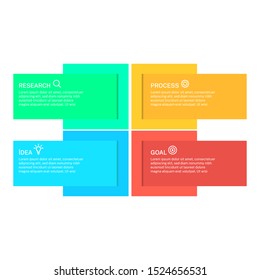 Business infographic template, vector design