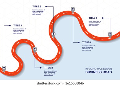 Business infographic template. Vector design with icons, options and steps