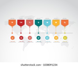 Business infographic template. Vector illustration.