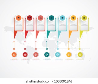 Business infographic template. Vector illustration.