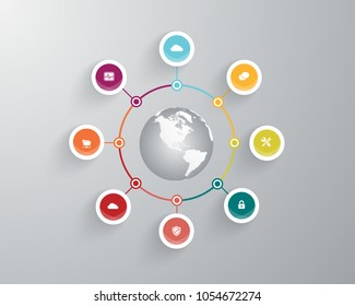 Business infographic template. Vector illustration.