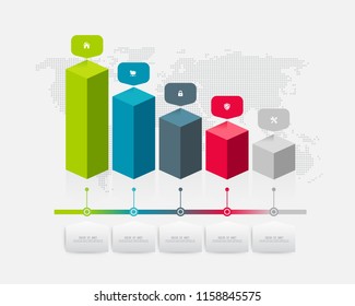 Business infographic template. Vector illustration.