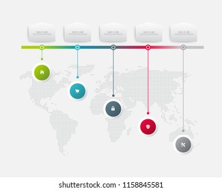 Business infographic template. Vector illustration.