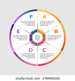 plantilla de infografía de negocio, ilustración vectorial.
