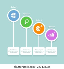 Business infographic template. Vector illustration. Can be used for workflow layout, banner, diagram, web design.