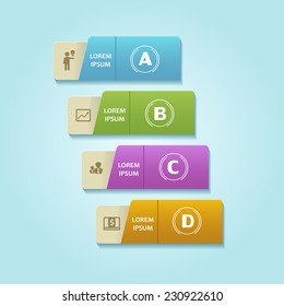 Business infographic template. Vector illustration. Can be used for workflow layout, banner, diagram, web design.