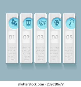 Business infographic template. Vector illustration. Can be used for workflow layout, banner, diagram, web design.