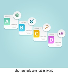 Business infographic template. Vector illustration. Can be used for workflow layout, banner, diagram, web design.