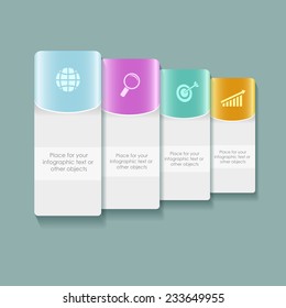Business infographic template. Vector illustration. Can be used for workflow layout, banner, diagram, web design.