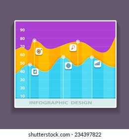 Business infographic template. Vector illustration. Can be used for workflow layout, banner, diagram, web design.