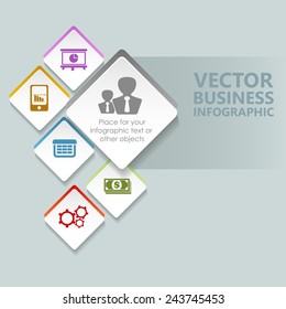Business infographic template. Vector illustration. Can be used for layout, banner, diagram, web design.
