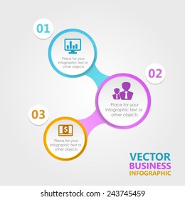 Business infographic template. Vector illustration. Can be used for layout, banner, diagram, web design.