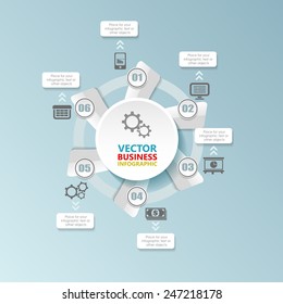 Business infographic template. Vector illustration. Can be used for layout, banner, diagram, web design.