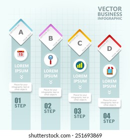 Business infographic template. Vector illustration. Can be used for layout, banner, diagram, web design.